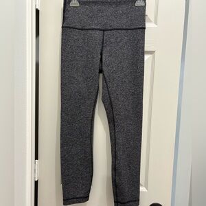 Lululemon Athletica Dark Gray Textured Leggings